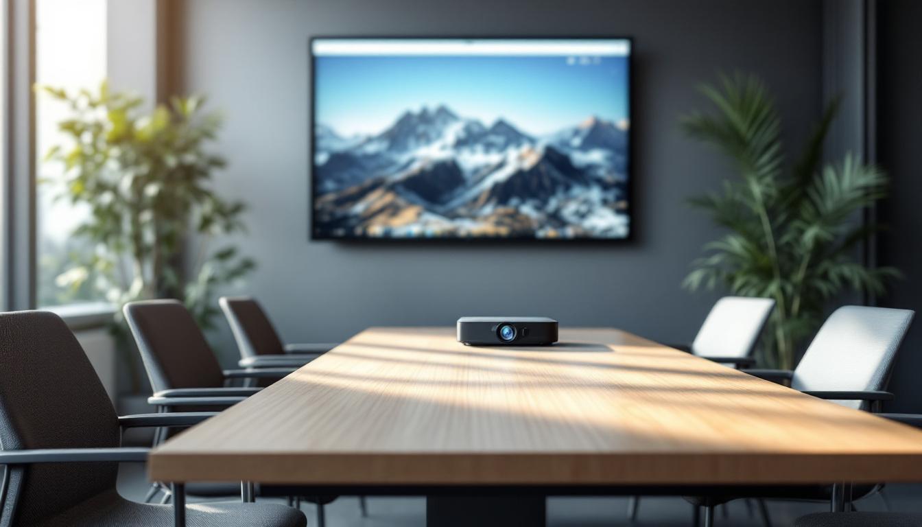 découvrez notre sélection des 5 meilleurs vidéoprojecteurs bureautiques portables pour profiter d'une expérience visuelle optimale lors de vos présentations et réunions, alliant performance et mobilité.