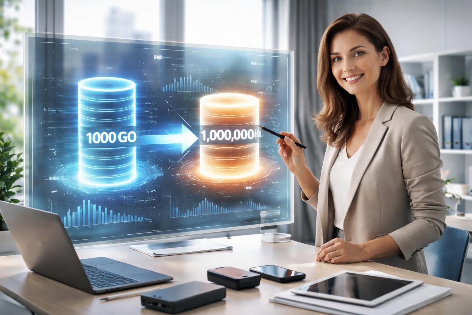 découvrez comment convertir facilement 1000 go en mo grâce à notre guide simple et clair. apprenez les bases des conversions de données pour mieux comprendre les unités de stockage.