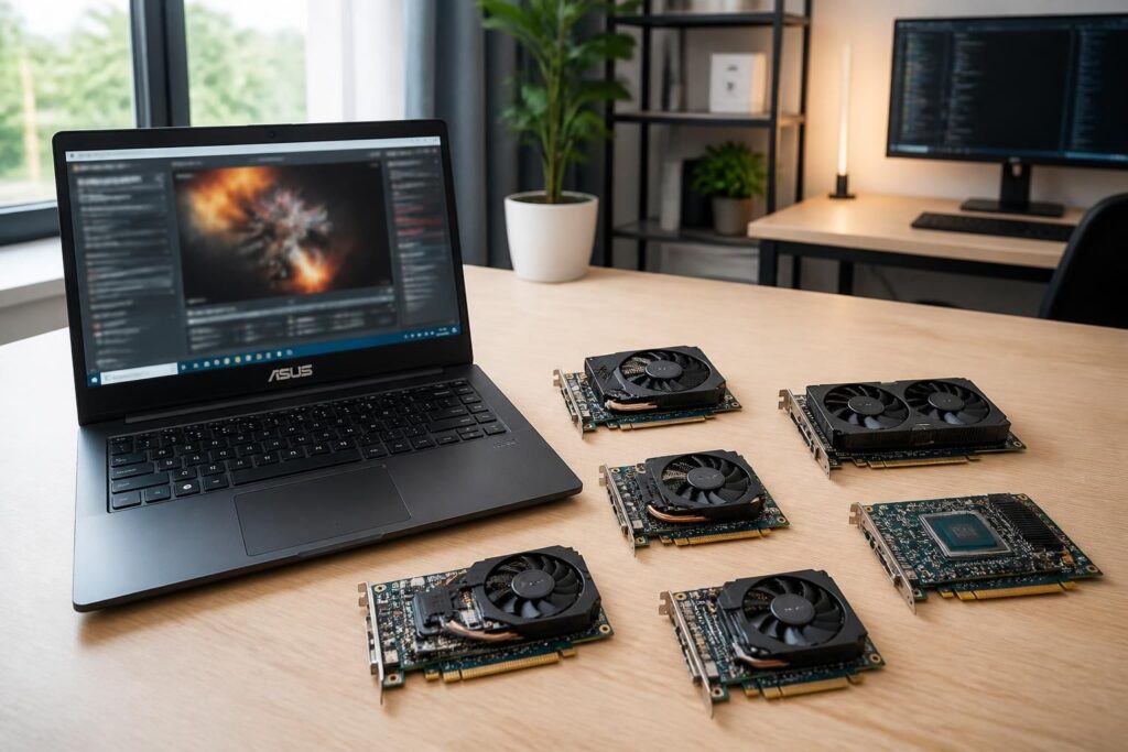 découvrez comment choisir la carte graphique idéale pour votre pc portable asus et explorez les meilleures alternatives pour optimiser vos performances graphiques.