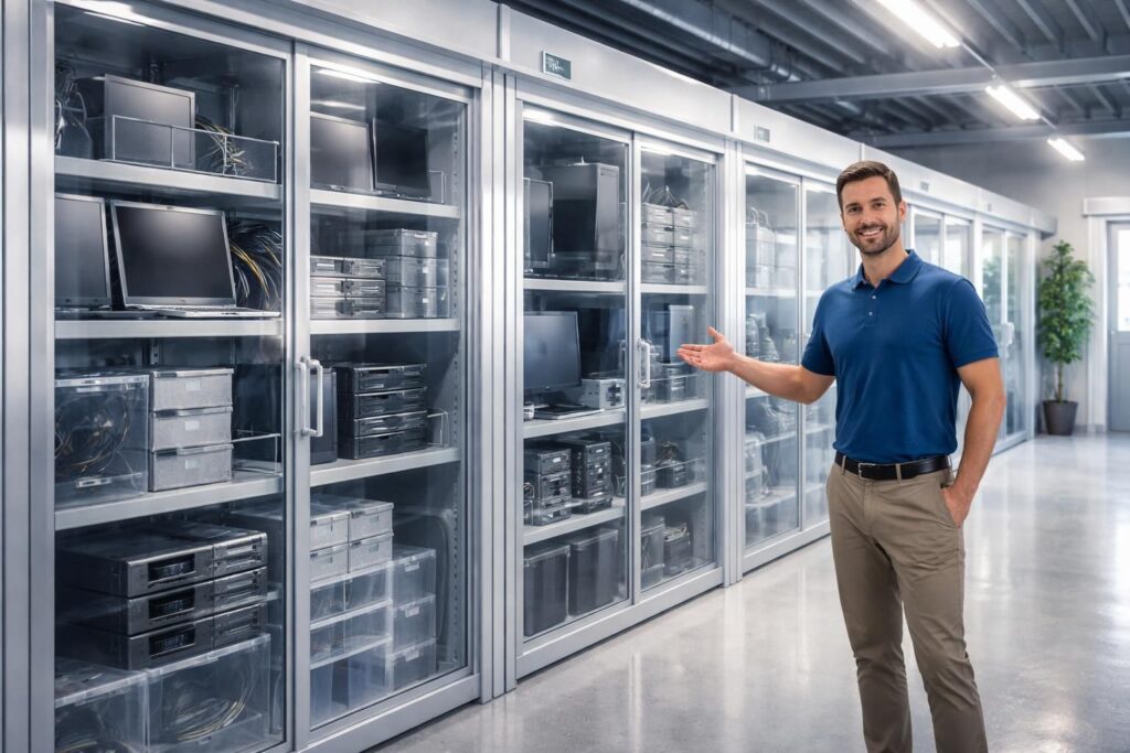 découvrez notre top 5 des conseils pour choisir un garde-meuble au meilleur prix au m3 et stocker votre matériel tech à moindre coût en toute sécurité.